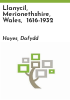 Llanycil__Merionethshire__Wales___1616-1932