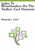 Index_to_Rhinelanders_on_the_Yadkin__Carl_Hammer
