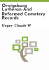 Orwigsburg_Lutheran_and_Reformed_cemetery_records