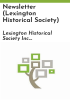 Newsletter__Lexington_Historical_Society_