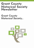 Grant_County_Historical_Society_newsletter