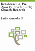 Kreidersville__Pa___Zion__Stone_Church__church_records